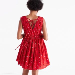 magnolia tie-back dress in rosebud scatter